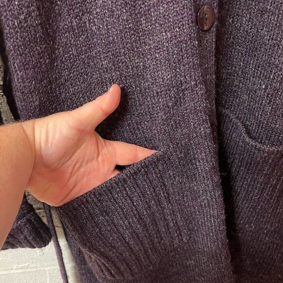 Style&CO Oversized Cozy Purple Cardigan XL - Picture 5 of 9